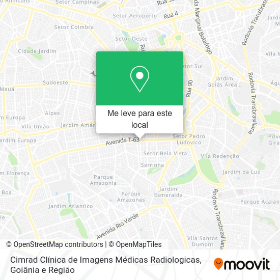 Cimrad Clínica de Imagens Médicas Radiologicas mapa