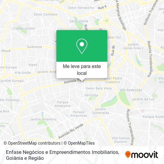 Enfase Negócios e Empreendimentos Imobiliarios mapa
