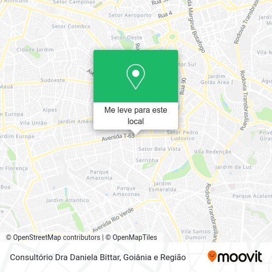 Consultório Dra Daniela Bittar mapa