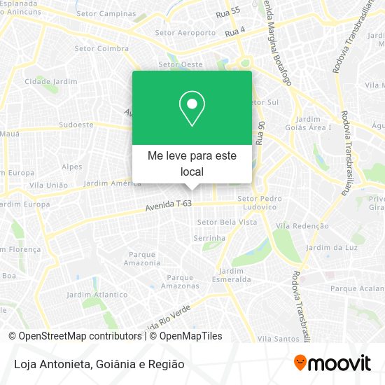 Loja Antonieta mapa