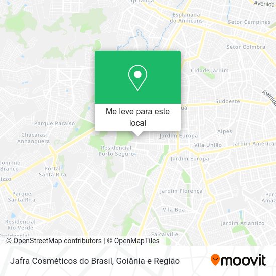 Jafra Cosméticos do Brasil mapa