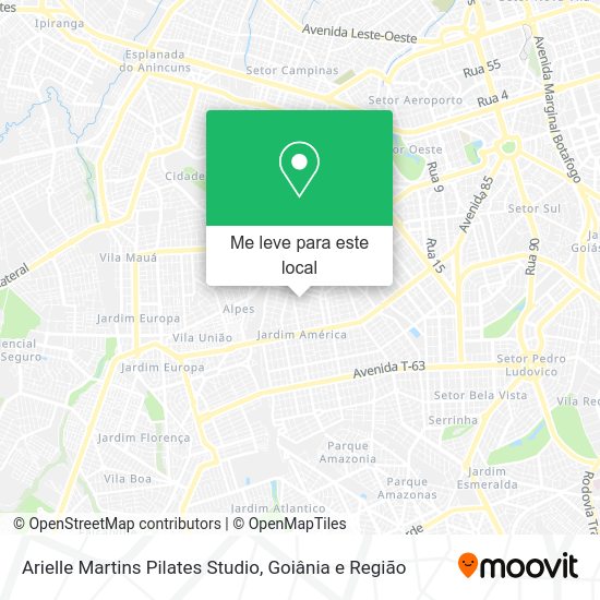 Arielle Martins Pilates Studio mapa