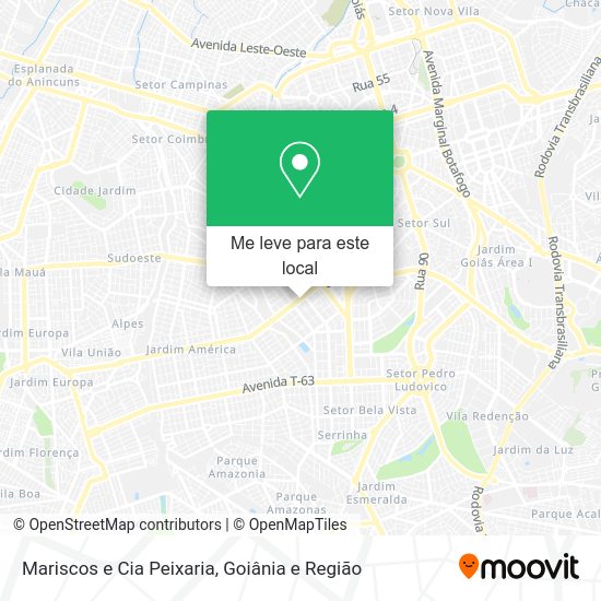 Mariscos e Cia Peixaria mapa