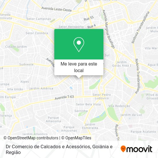 Dr Comercio de Calcados e Acessórios mapa