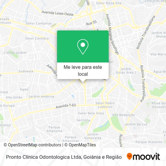 Pronto Clínica Odontologica Ltda mapa