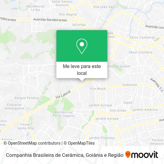 Companhia Brasileira de Cerâmica mapa