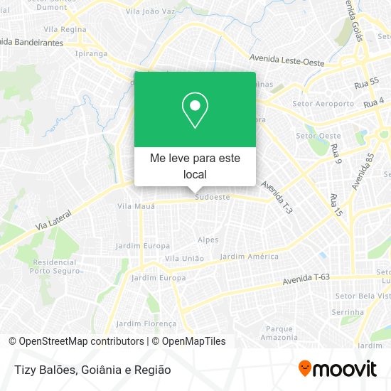 Tizy Balões mapa