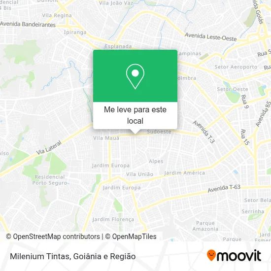 Milenium Tintas mapa