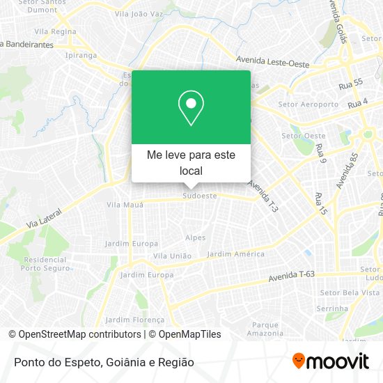 Ponto do Espeto mapa