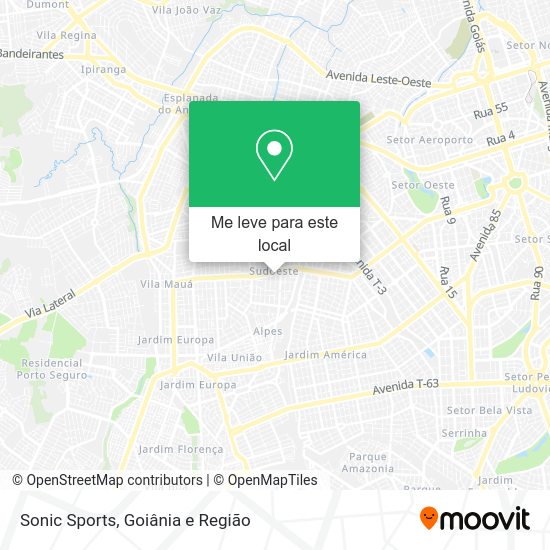 Sonic Sports mapa