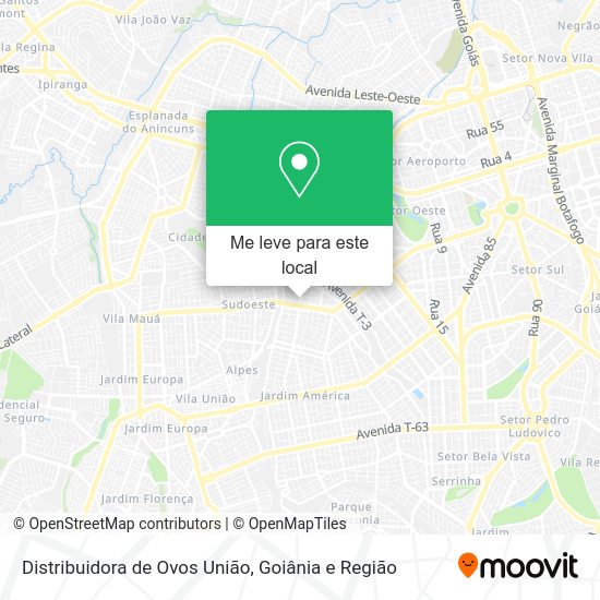 Distribuidora de Ovos União mapa