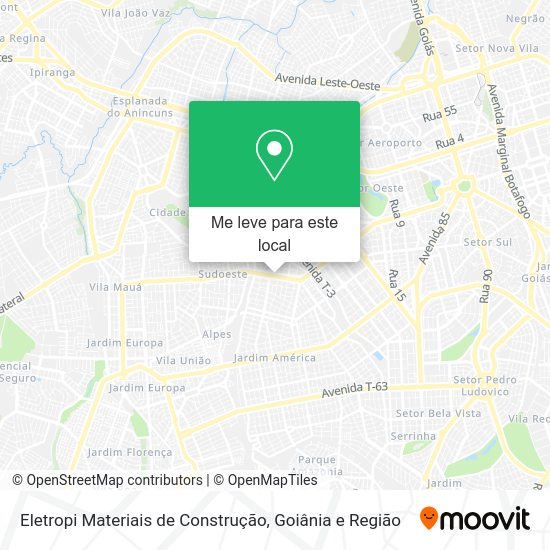 Eletropi Materiais de Construção mapa