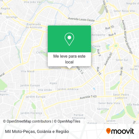 Mil Moto-Peças mapa