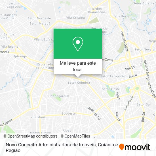 Novo Conceito Administradora de Imóveis mapa