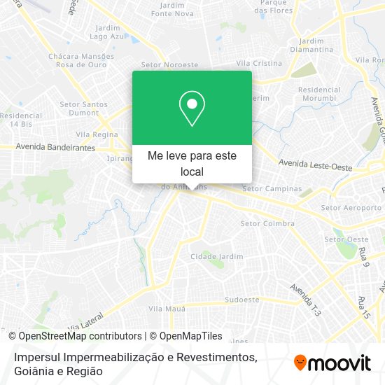 Impersul Impermeabilização e Revestimentos mapa