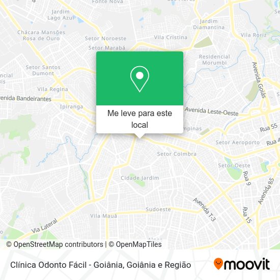 Clínica Odonto Fácil - Goiânia mapa