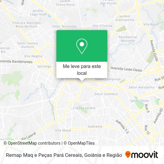 Remap Maq e Peças Pará Cereais mapa