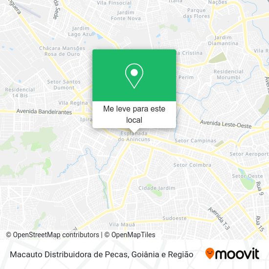 Macauto Distribuidora de Pecas mapa