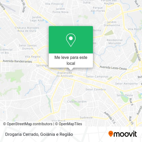 Drogaria Cerrado mapa