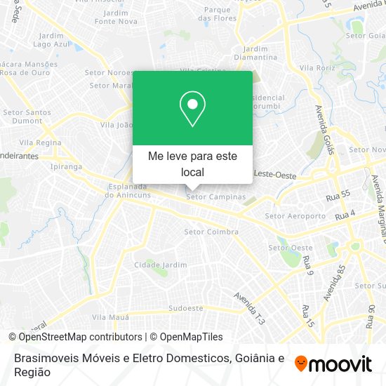 Brasimoveis Móveis e Eletro Domesticos mapa