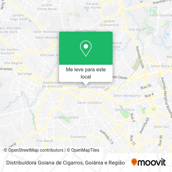 Distribuidora Goiana de Cigarros mapa