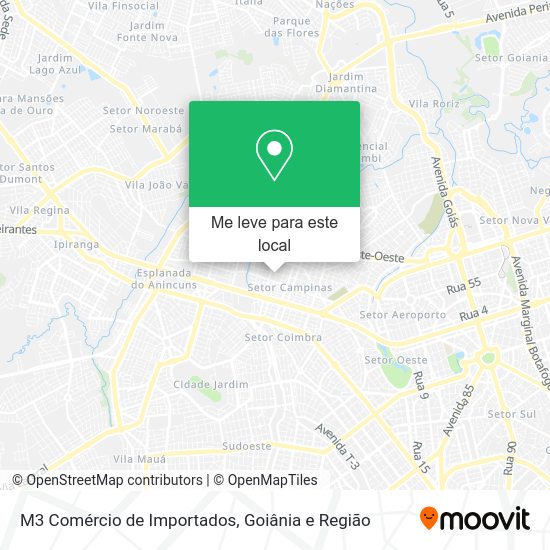 M3 Comércio de Importados mapa