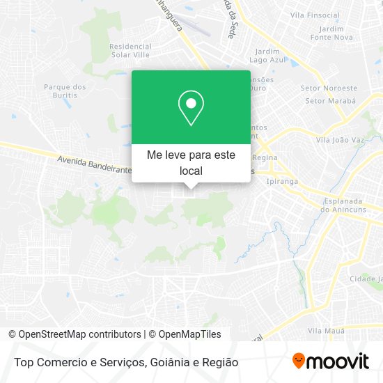 Top Comercio e Serviços mapa