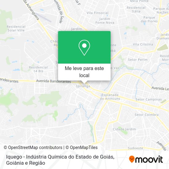 Iquego - Indústria Química do Estado de Goiás mapa