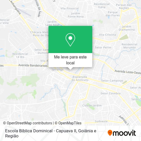 Escola Bíblica Dominical - Capuava II mapa