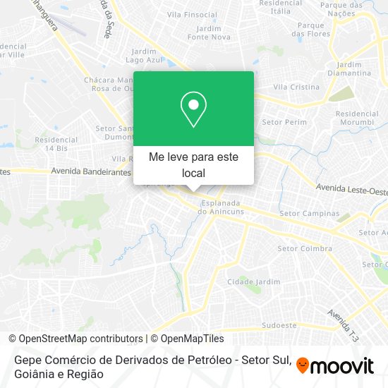 Gepe Comércio de Derivados de Petróleo - Setor Sul mapa