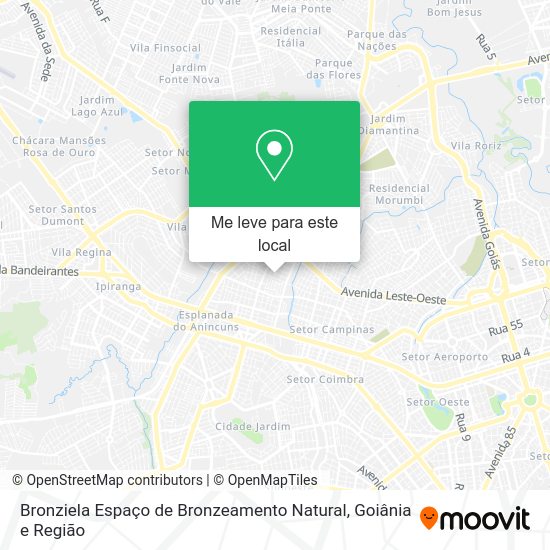 Bronziela Espaço de Bronzeamento Natural mapa