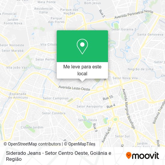 Siderado Jeans - Setor Centro Oeste mapa