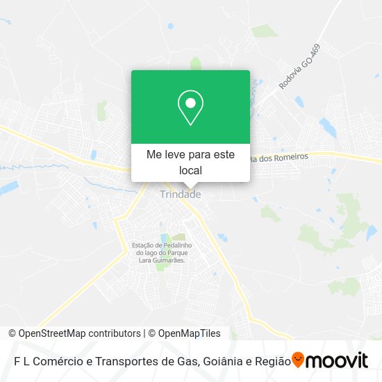 F L Comércio e Transportes de Gas mapa
