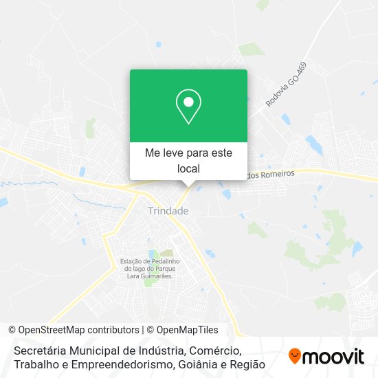 Secretária Municipal de Indústria, Comércio, Trabalho e Empreendedorismo mapa