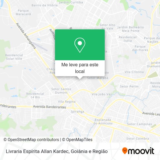 Livraria Espírita Allan Kardec mapa
