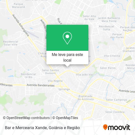 Bar e Mercearia Xande mapa