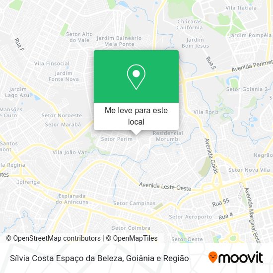 Sílvia Costa Espaço da Beleza mapa