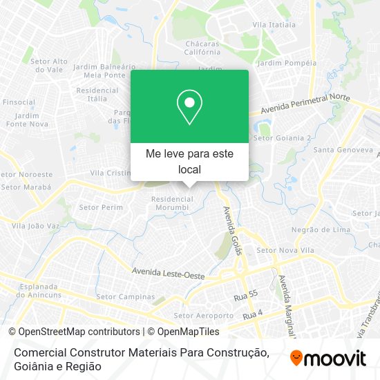 Comercial Construtor Materiais Para Construção mapa