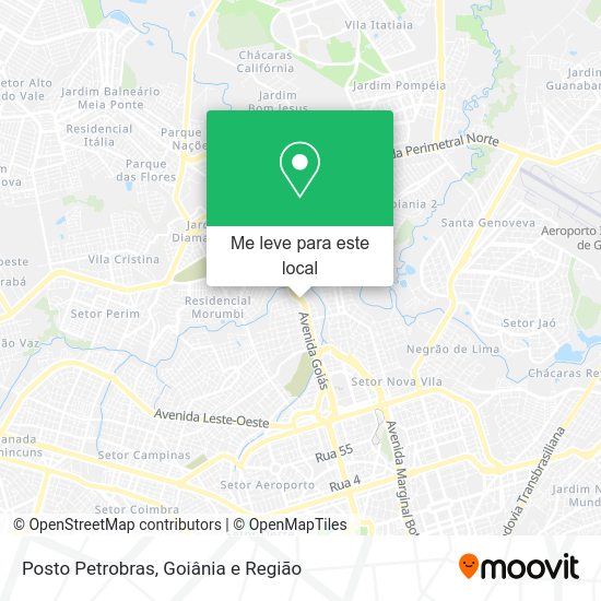 Posto Petrobras mapa