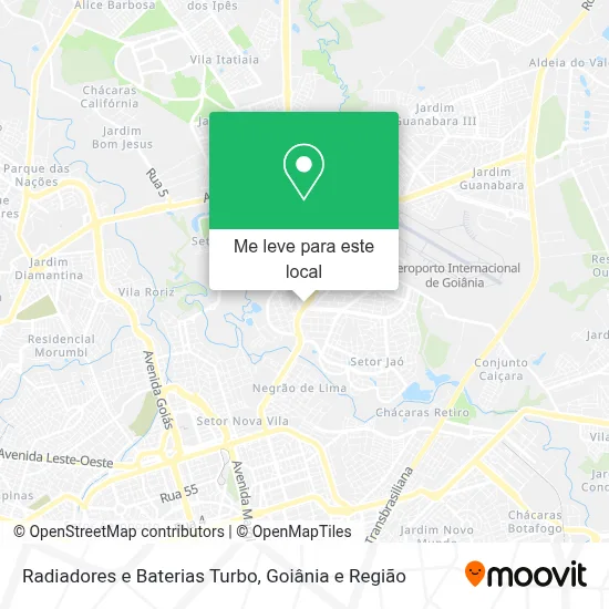 Radiadores e Baterias Turbo mapa
