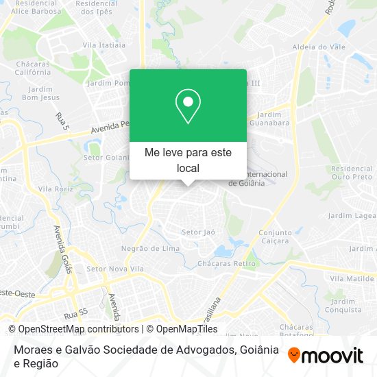 Moraes e Galvão Sociedade de Advogados mapa