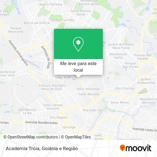 Academia Tróia mapa