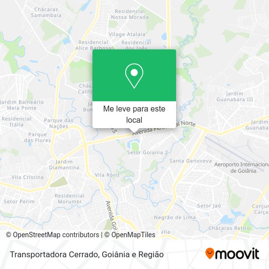 Transportadora Cerrado mapa