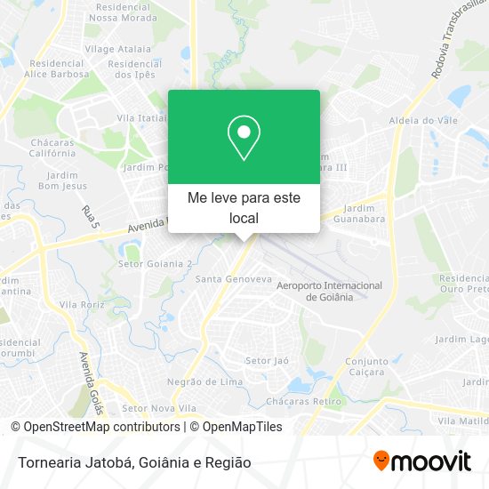 Tornearia Jatobá mapa