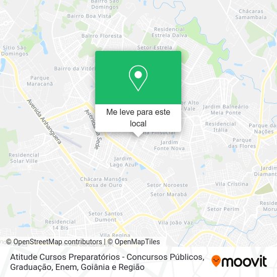 Atitude Cursos Preparatórios - Concursos Públicos, Graduação, Enem mapa