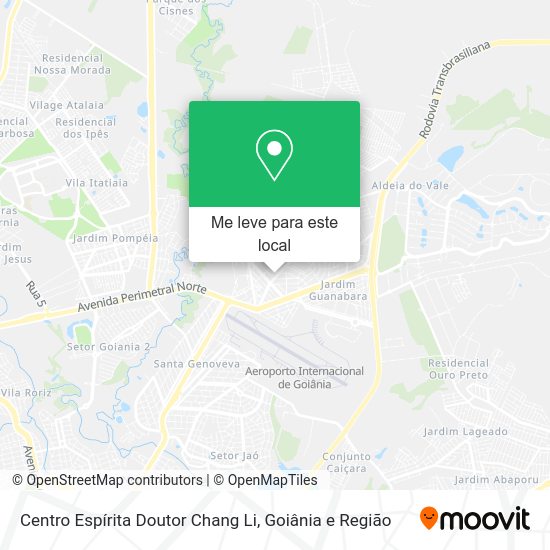 Centro Espírita Doutor Chang Li mapa