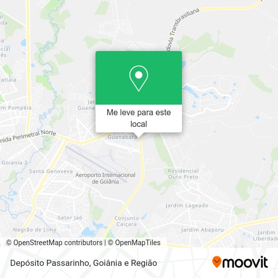 Depósito Passarinho mapa