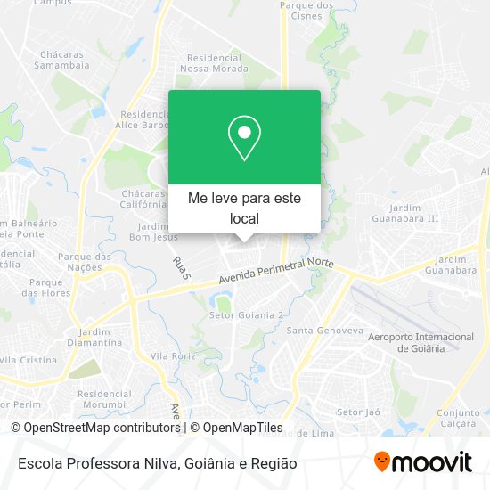 Escola Professora Nilva mapa