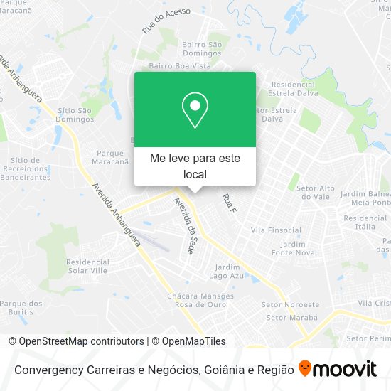 Convergency Carreiras e Negócios mapa