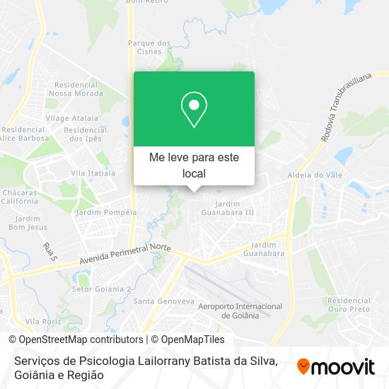 Serviços de Psicologia Lailorrany Batista da Silva mapa
